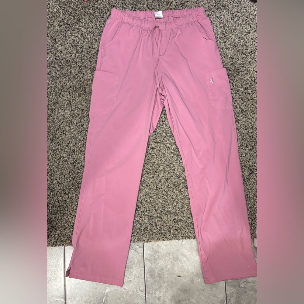 Uniform Advantage Easy Stretch Pink Cargo Scrub Pants
